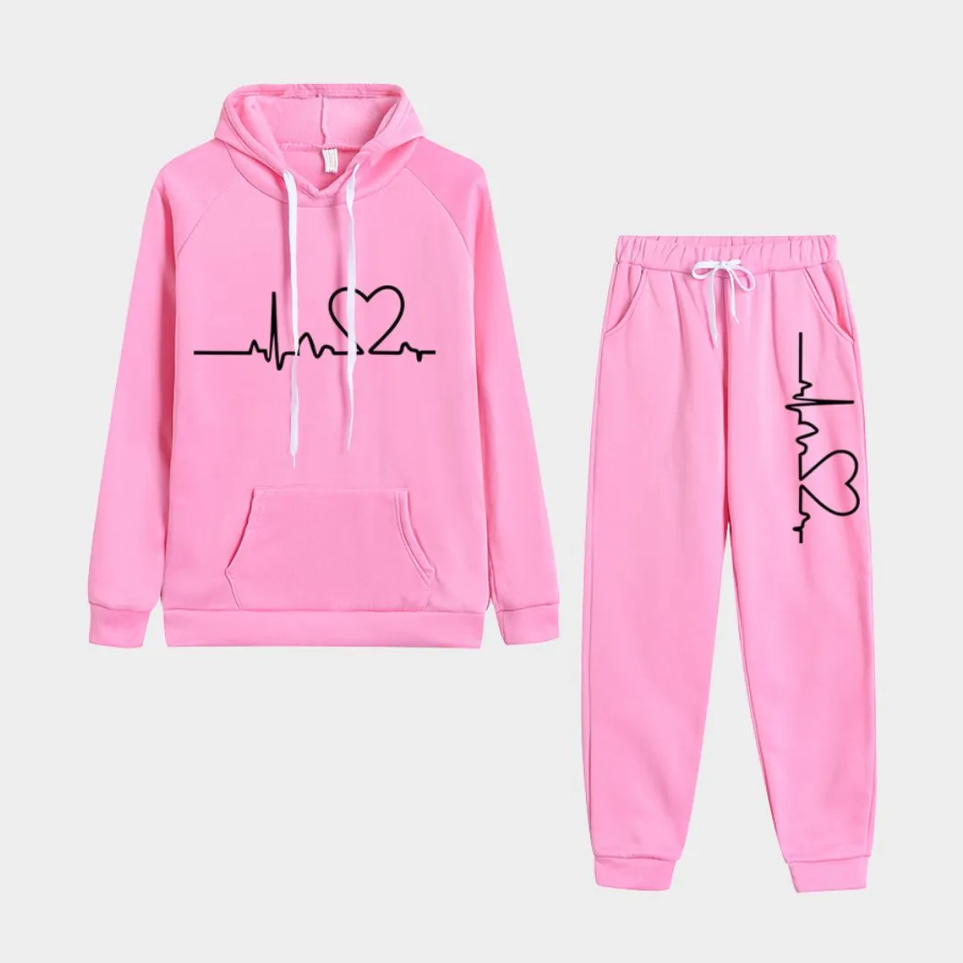 Women's Autumn Winter Tracksuit - Hoodies & Jogging Pants Set, Fleece Sweatshirt Pullover (Multiple Colors)
