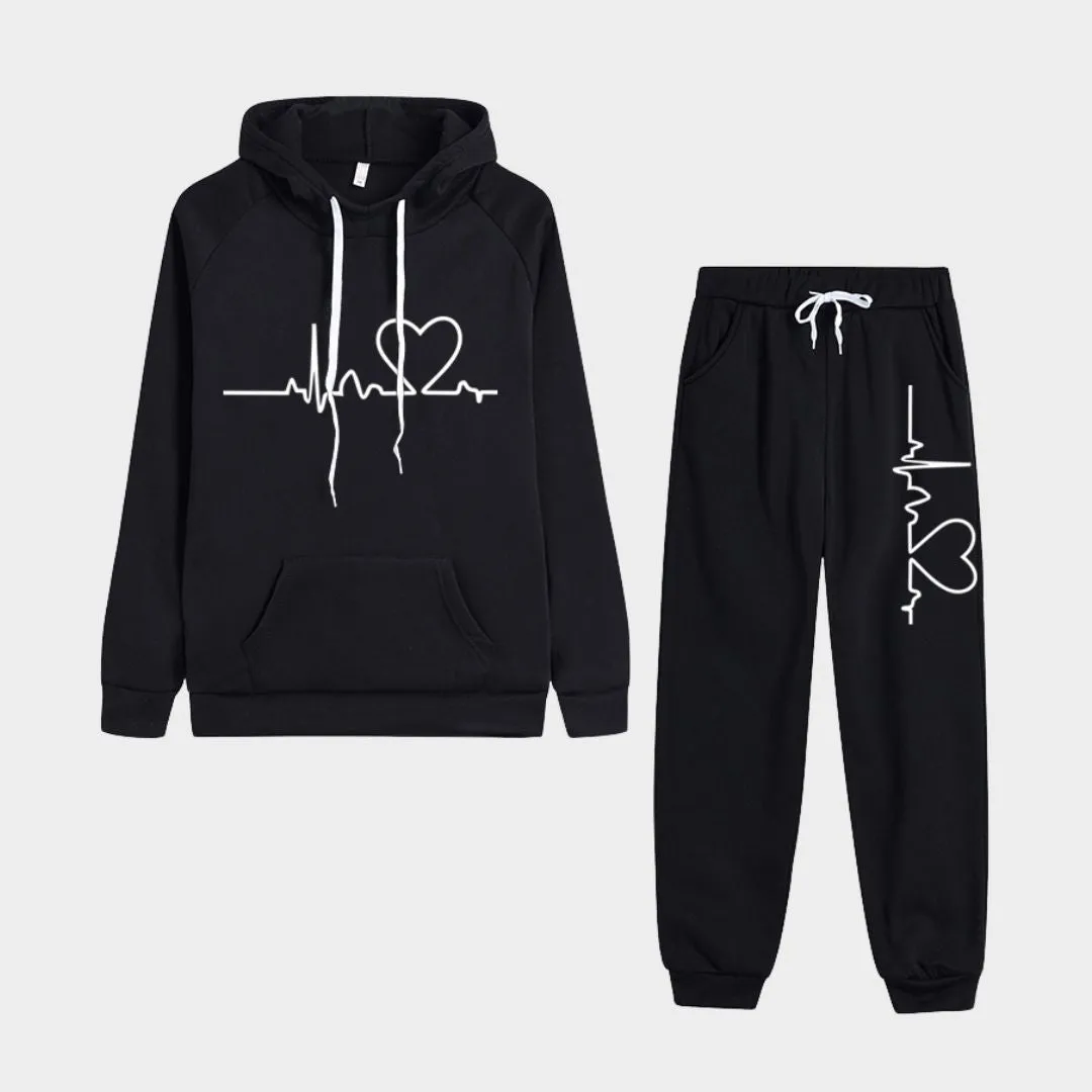 Women's Autumn Winter Tracksuit - Hoodies & Jogging Pants Set, Fleece Sweatshirt Pullover (Multiple Colors)