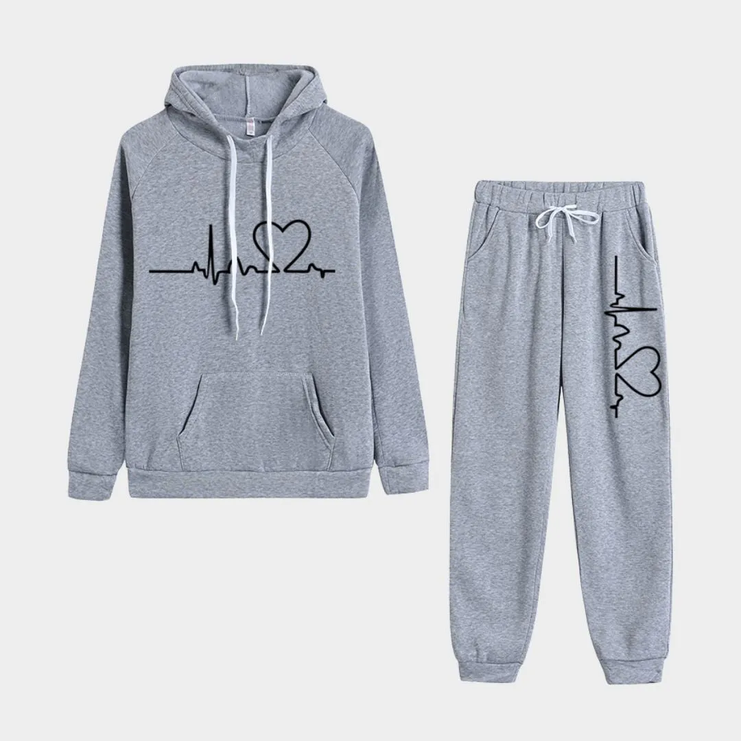 Women's Autumn Winter Tracksuit - Hoodies & Jogging Pants Set, Fleece Sweatshirt Pullover (Multiple Colors)