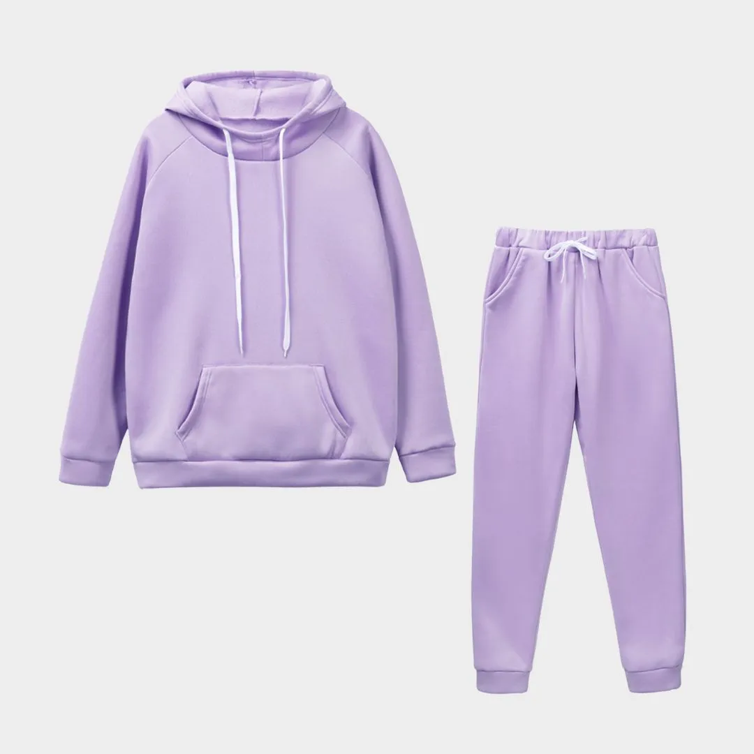 Women's Autumn Winter Tracksuit - Hoodies & Jogging Pants Set, Fleece Sweatshirt Pullover (Multiple Colors)