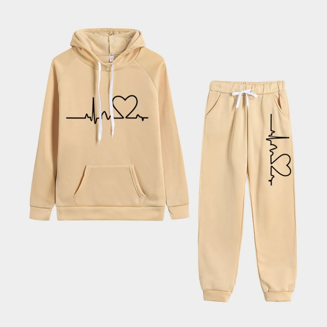 Women's Autumn Winter Tracksuit - Hoodies & Jogging Pants Set, Fleece Sweatshirt Pullover (Multiple Colors)