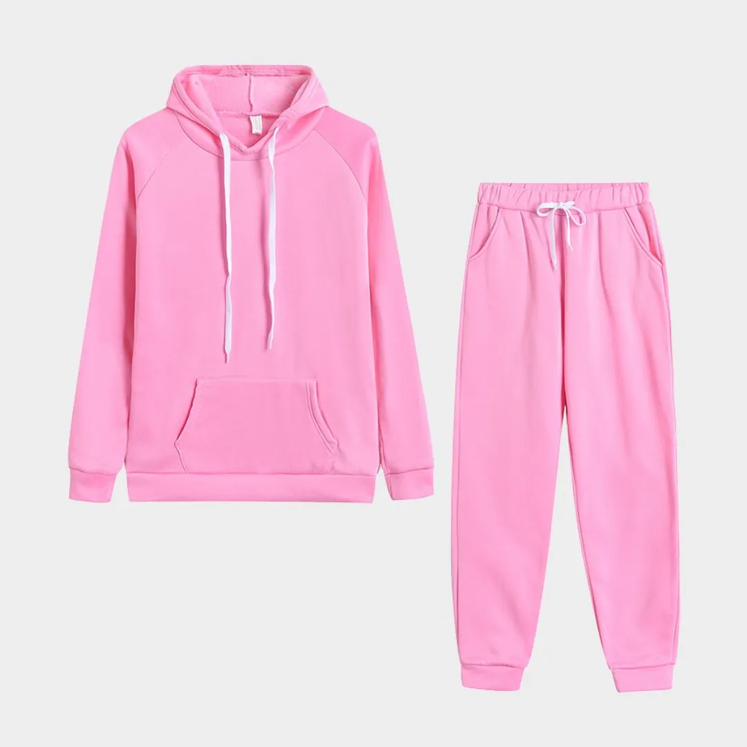 Women's Autumn Winter Tracksuit - Hoodies & Jogging Pants Set, Fleece Sweatshirt Pullover (Multiple Colors)