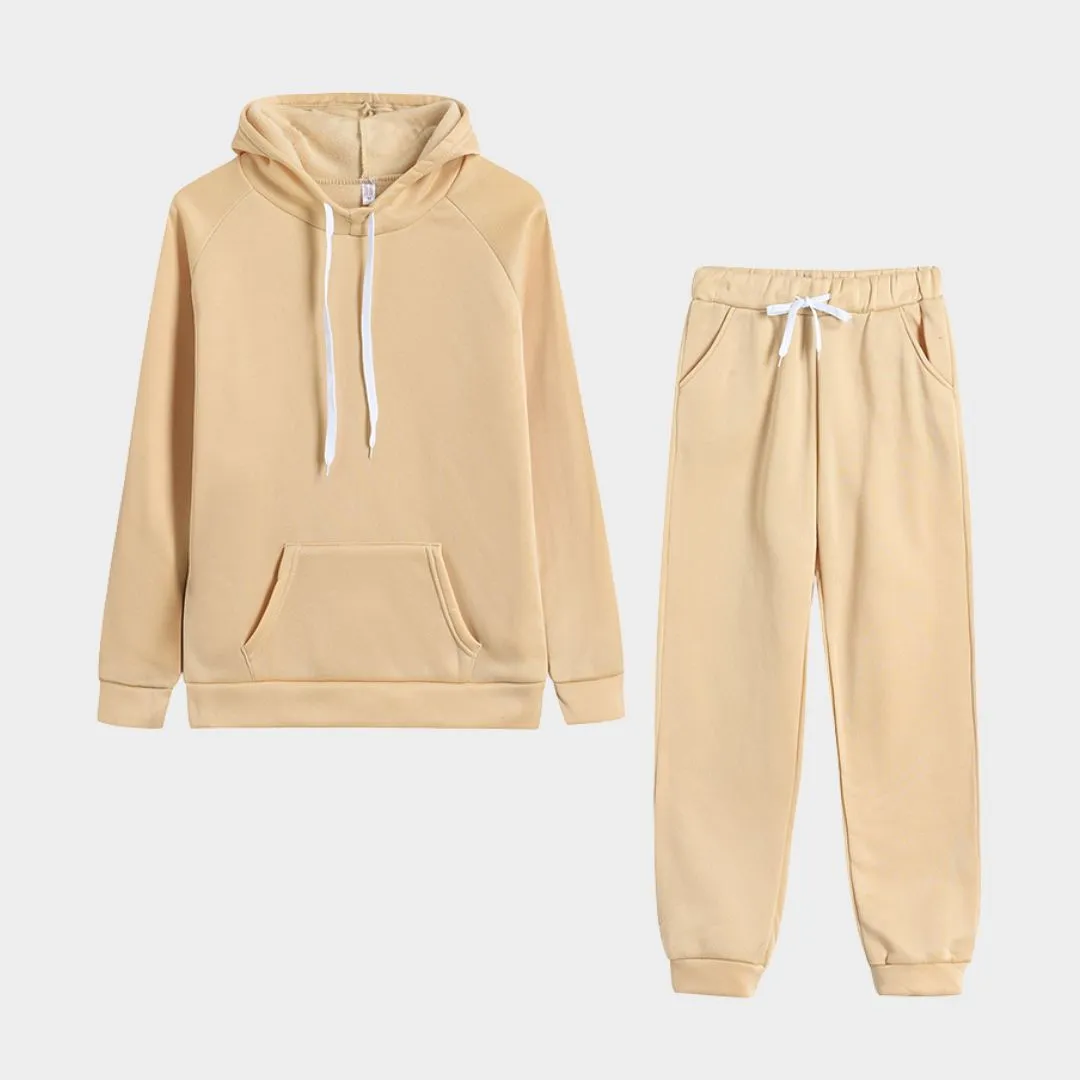 Women's Autumn Winter Tracksuit - Hoodies & Jogging Pants Set, Fleece Sweatshirt Pullover (Multiple Colors)