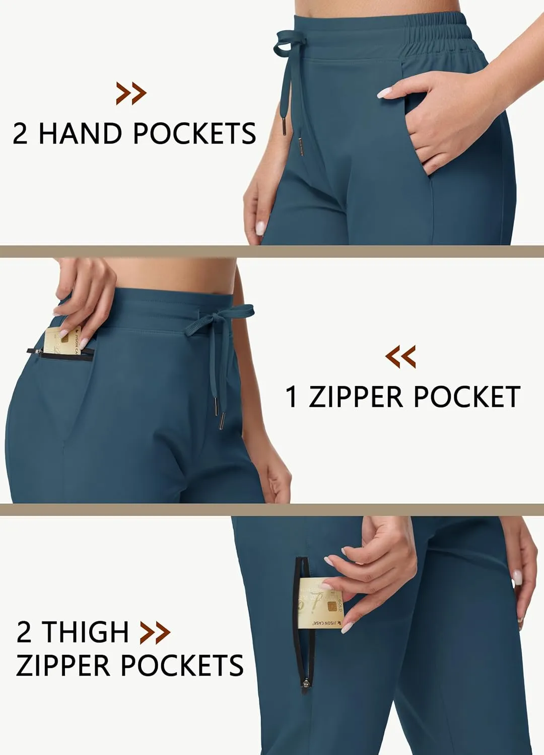Women's Long Shorts 15" Below The Knee Capri Hiking Shorts Quick Dry Lightweight Outdoor Casual Crop Pants Cargo