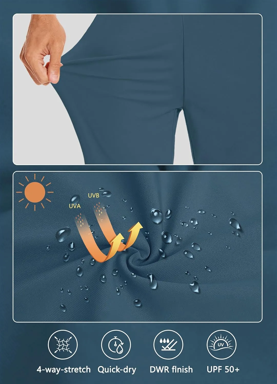 Women's Long Shorts 15" Below The Knee Capri Hiking Shorts Quick Dry Lightweight Outdoor Casual Crop Pants Cargo