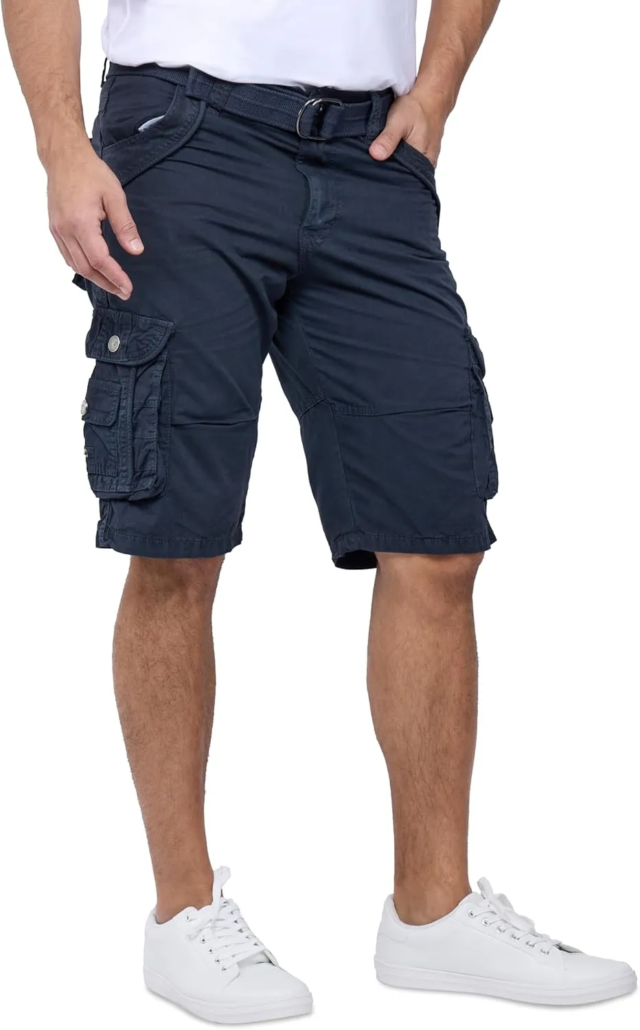 X RAY Mens Cargo Shorts Camo & Solid Colors 12.5" Inseam Knee Length Classic Fit Multi Pocket (Big and Tall Shorts for Men)