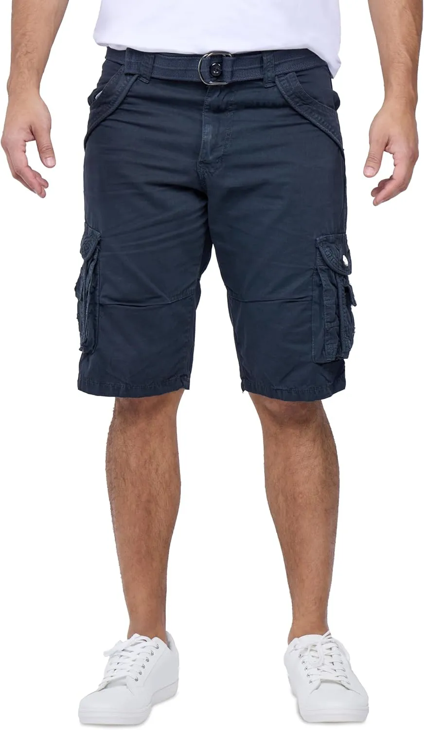 X RAY Mens Cargo Shorts Camo & Solid Colors 12.5" Inseam Knee Length Classic Fit Multi Pocket (Big and Tall Shorts for Men)