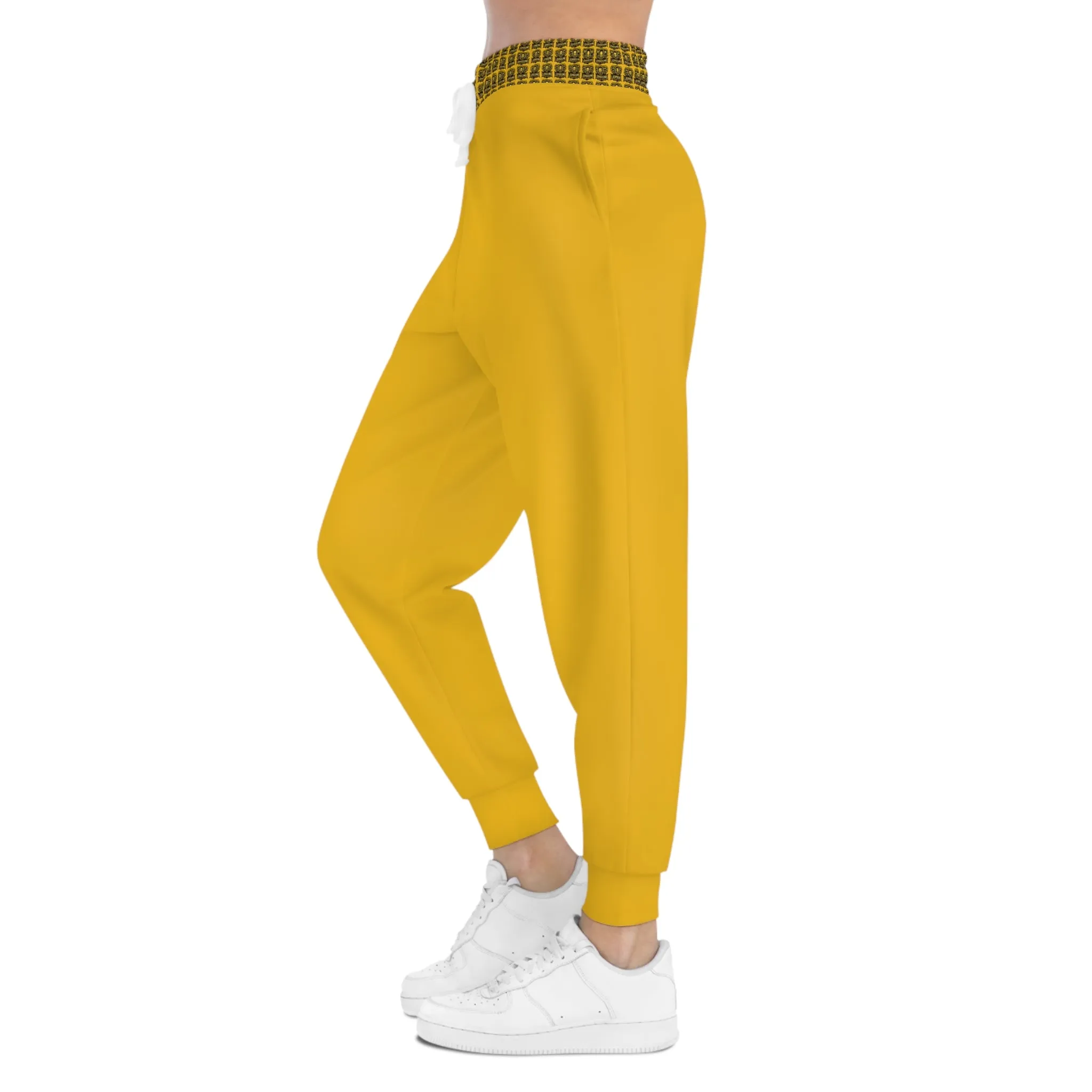 Yellow "Sun Gold Lion" Athletic Joggers (AOP)