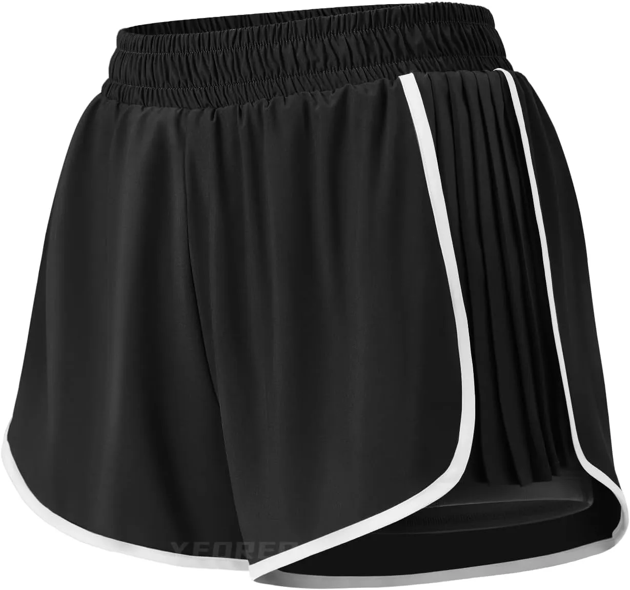 YEOREO Flowy Gym Workout Shorts with Pockets for Women 2 in 1 Athletic Running Yoga Mini Skorts Skylari Summer Tennis Shorts